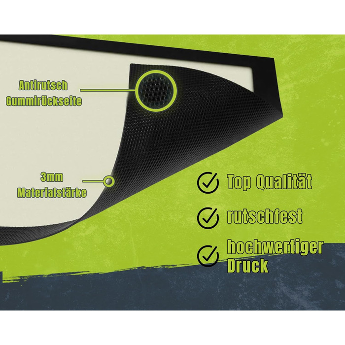 Кумедний килимок OM3 з написом Ласкаво просимо було б перебільшенням, але гаразд. - нековзний та миється - 60x40 см