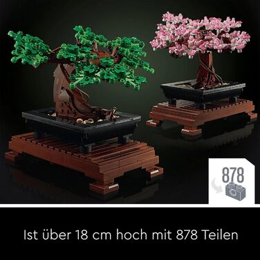 Конструктор LEGO Botanicals Bonsai Tree Set 10281, 878 деталей, декоративне бонсай