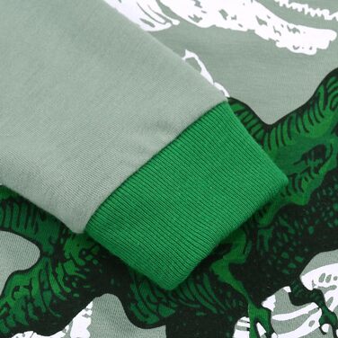 Піжами для хлопчиків з динозаврами, комплект піжами з довгими рукавами, дитячий бавовняний зимовий нічний одяг, розміри 98, 104, 110, 116, 122, 128, 134, викрійка 4, 8-9 років