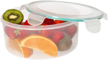 Ланчбокс 2,3 л круглий контейнер для їжі з пластику