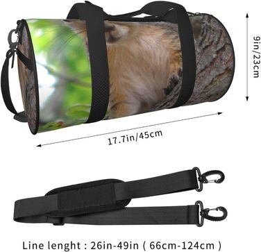 Спортивна дорожня сумка Білочка в дереві, унісекс, велика сумка для подорожей та спорту