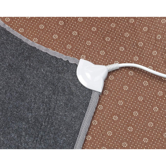 Килимок для ніг з підігрівом infactory килимок для підлоги з підігрівом, неткане полотно, 50x55 см, 60 C, 66 Вт (килимок для ніг з підігрівом, нагрівальні килимки, наматрацник) 50 x 55 см сірого кольору