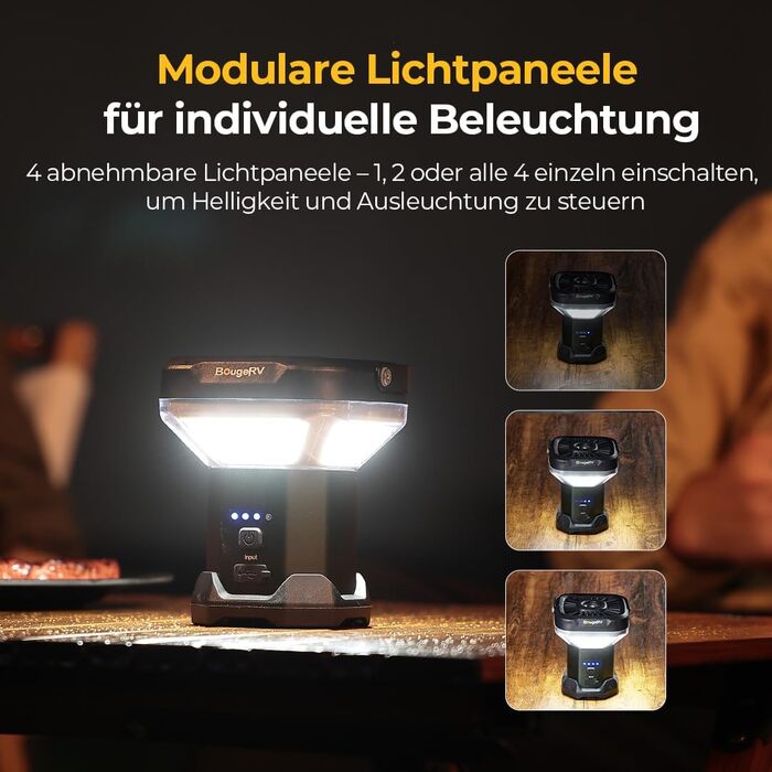 Висувний кемпінговий ліхтар BougeRV CL03 3200LM, акумуляторний кемпінговий ліхтар ємністю 8000 мАг, робочий ліхтар 2,3 м, телескопічний кемпінговий ліхтар для подорожей по бездоріжжю, для автофургонів, кемпінгу, будівельного майданчика, гаража, темно-зеле