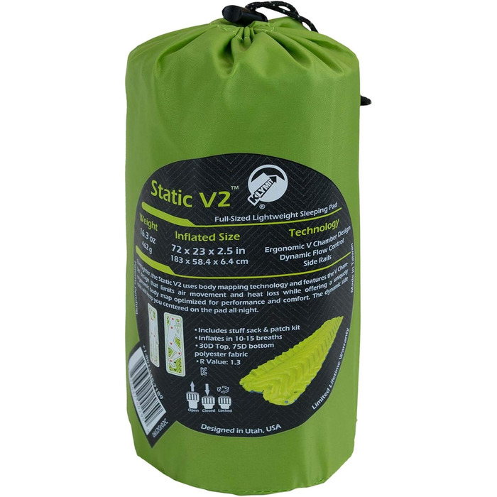 Килимок для кемпінгу/спальний килимок/надувний матрац Klymit Static V2