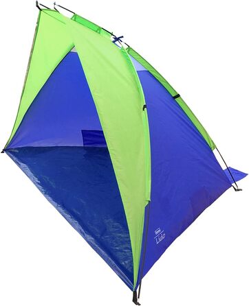 Пляжний навіс Lido із захистом від ультрафіолету 40, приблизно 2,7 x 1,2 x 1,2 м, легкий та компактний для транспортування, ідеально підходить для пляжу, відкритого басейну, саду та відпустки, зелений, 40321 -