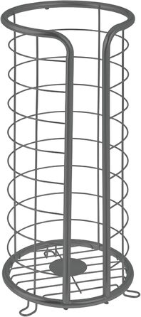 Тримач для туалетних рулонів на металевій основі - Сучасний тримач для туалетних рулонів для ванних кімнат - Елегантний диспенсер для туалетних рулонів на 3 великі запасні рулони - Сірий сірий (графітовий/природна насолода)