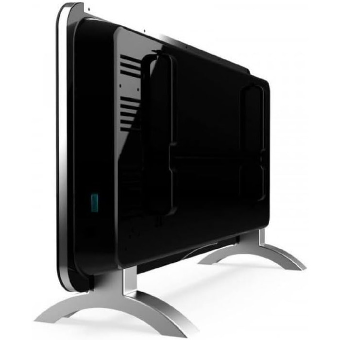 Конвекторний обігрівач Cecotec Ready Warm 6670 Crystal Connection зі скляною стільницею. 1500 Вт, керування Wi-Fi, регульований термостат, таймер, підлогова підставка, підходить для ванних кімнат (IP24), безшумний, чорний.