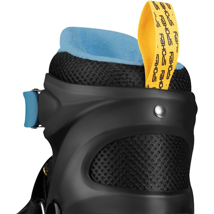 Набір SPOKEY Quattro 4-в-1 Роликові ковзани/Роликові ковзани/Трискейти/Ковзани для льоду, РЕГУЛЬОВАНІ для дітей та підлітків Роликові ковзани, що трансформуються в роликові Розміри 30-33, 34-37, 38-41 Чорний/Синій 34-37