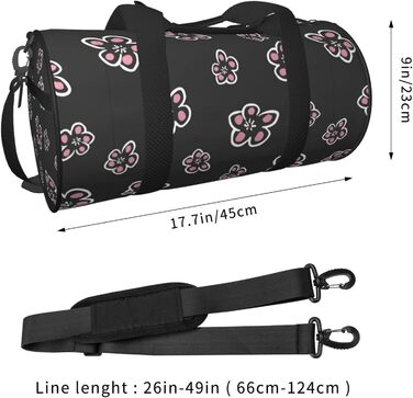 Дорожня сумка-циліндр з аніме-візерунком Сливи, спортивна сумка для чоловіків та жінок, сумка для подорожей, спортивна сумка