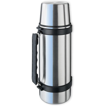 Ізольована пляшка ISOSTEEL Travel Quickstop, срібляста