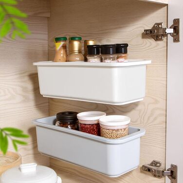 Настінний органайзер для шухляд, висувна конструкція, білий, без свердління, настінна шухляда для зберігання білизни, шкарпеток, бюстгальтерів, одягу