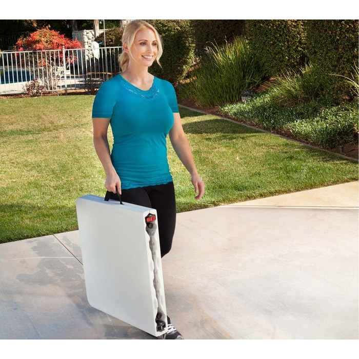 Складаний стіл Lifetime 4428 з регульованою висотою для кемпінгу та інших потреб, 121,9 x 61 x 61-91,4 см. см, 121,9 x 61 x 91,4 см