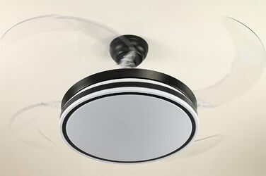 Зі світлодіодним освітленням, включаючи дистанційне керування, має інноваційний механізм складання та розкладання крил 60 Вт, чорний