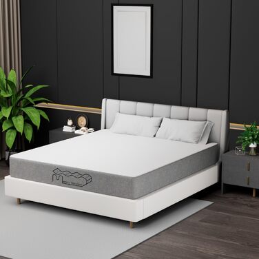 Матрац 180x200 см, матрац з холодної піни, висота 26 см та рівень жорсткості H3, комфорт у 7 зонах тіла, двоспальний матрац для спальні вдома (180x200x26 см) 26 см 180x200