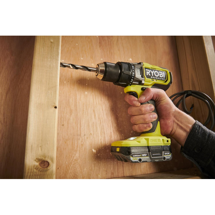 Акумуляторний ударний дриль-шуруповерт RYOBI 18 В ONE RPD18BL2-0, макс. крутний момент 95 Нм, 24 налаштування крутного моменту, шв