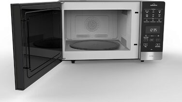 Окремо стояча мікрохвильова піч/ Мікрохвильова піч 800 Вт/ Кварцовий гриль 900 Вт/ Гаряче повітря 1700 Вт/ Функція приготування на парі з Бак пароварки Алюмінієво-сріблястий, 49 SL