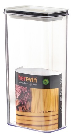 Контейнер HEREVIN Canister-Vacuum Lid-White-Black 3 л (161194-000) (7077946)