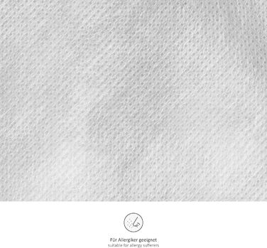 Подушки Bodyprotect 80 x 80 см, комплект з 2 шт. , подушки Ecoline з нетканого спанбонду, комплект постільної білизни подвійного розміру зі 100 мікрофібри, можна прати, білий колір