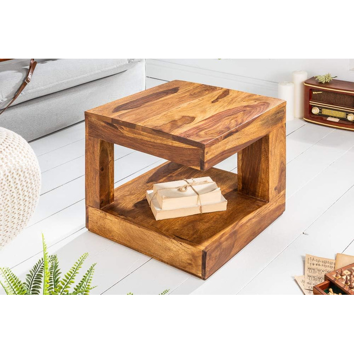 Журнальний столик з масиву твердої деревини Гігантський стіл з оздобленням з каменю шишам Дерев&39яний стіл Приставний столик Вітальня