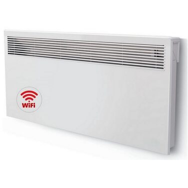 Електричний радіатор, електричний обігрівач, настінний конвектор, світлодіодний дисплей з WiFi та хмарним сервісом, 3000 Вт, 3000 Вт з WiFi