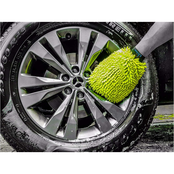 В 1 Microfiber Wash Mitt ідеально підходить для миття автомобіля, тому що дбайливо ставиться до лакофарбового покриття 2 шт. и, 2