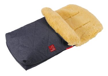 Килимок для ніг з овчини Natura, темно-синій меланж 90x45 см (1 упаковка) Navy Melange