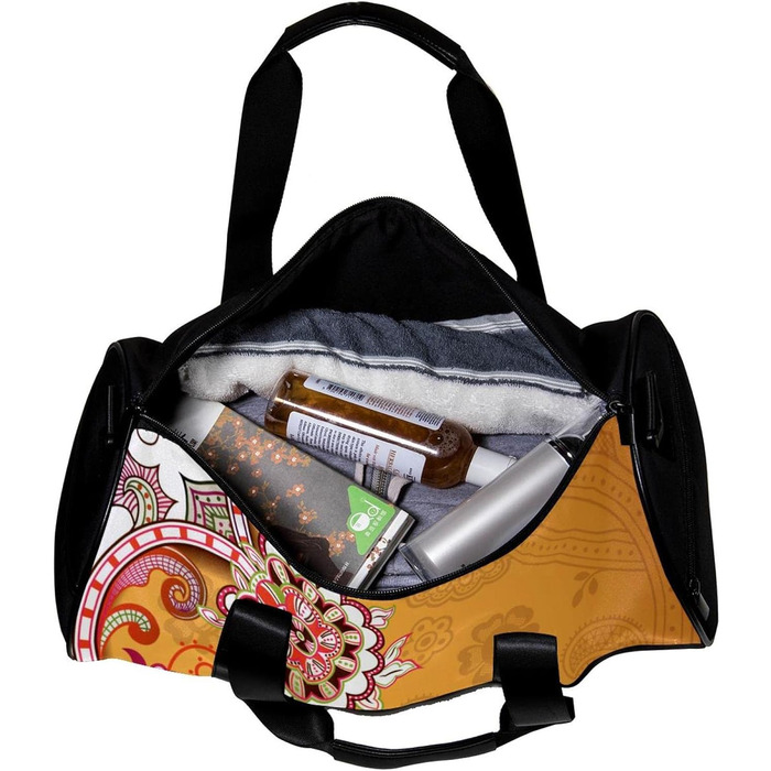 Спортивна сумка, маленька дорожня сумка, сумка для шопінгу та спорту для йоги, з абстрактним квітковим принтом (ромашки), сумка для фітнесу на відкритому повітрі, ручна поклажа