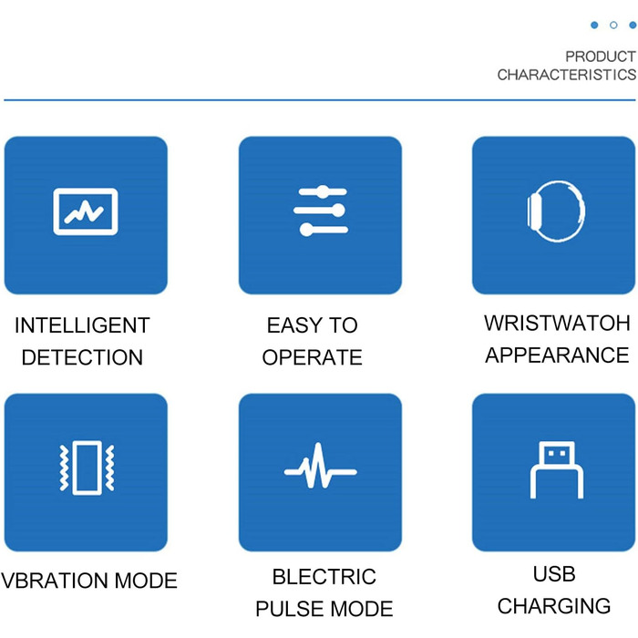 Пристрої проти хропіння, браслет проти хропіння Sleep Connection з 3 режимами, ефективне рішення від хропіння, інтелектуальна зупинка хропіння для заблокованих ніздрів, зменшення хропіння синього кольору
