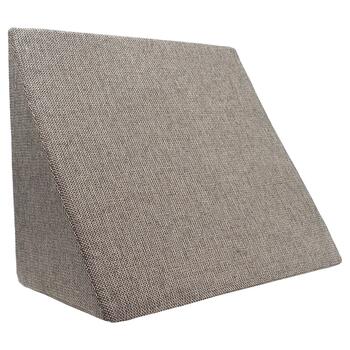 Фантастична клиноподібна подушка XL 60x50x30 см - стабільна форма подушки для читання XL для ліжка та дивана. Подушка для читання зі знімним чохлом, який можна прати. Універсальна подушка для рефлюксу. Коричневий/Світло-коричневий