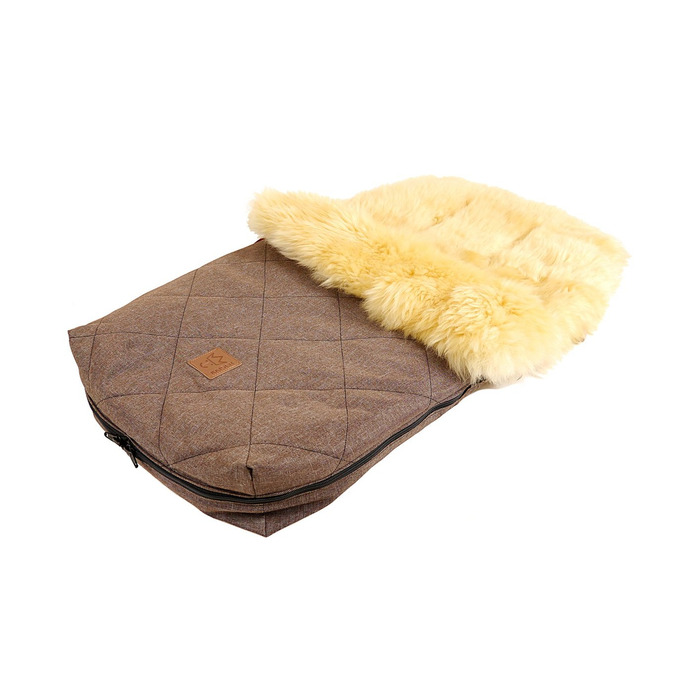 Муфта для ніг Nelly, шкіра ягняти медична, коричневий меланж коричневий меланж ука (1 пачка)