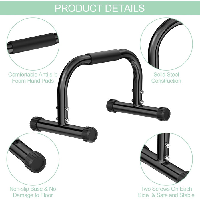 Пара ручок для віджимань, обладнання для калістеніки, турніки для віджимань, фітнес-паралети, ручки для стійки на руках, хвати для віджимань, стійка для віджимань, турніки для віджимань, для домашнього фітнесу, 1