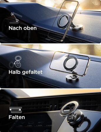 Тримач для мобільного телефону JOYROOM Автомобільний магніт складаний та суцільнометалевий MagSafe з 20 магнітами N55 та обертання