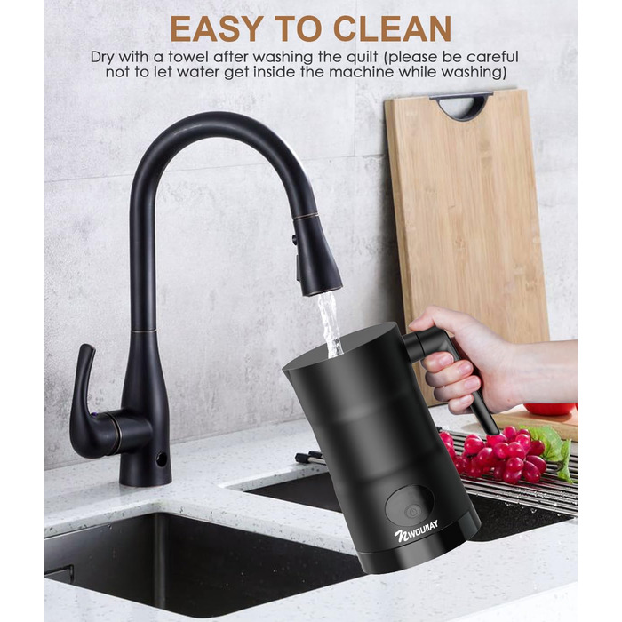 Вт піноутворювач для молока електричний 4 в 1 Автоматичний піноутворювач для підігріву молока з антипригарним покриттям Автоматичн