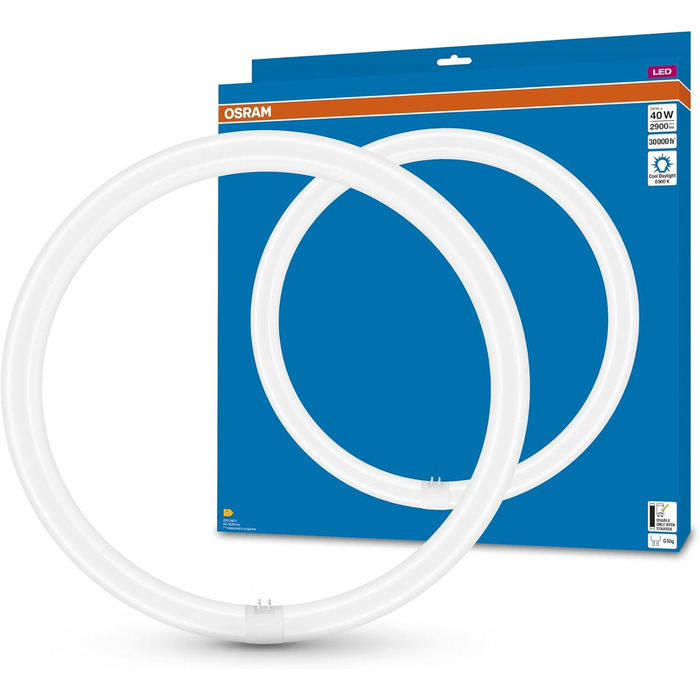 Кільцева світлодіодна трубка, 24W, 2900lm, 6500K, денне біле світло, LED альтернатива класичним люмінесцентним лампам T9, довгий термін служби, низьке енергоспоживання, 9C EM 40