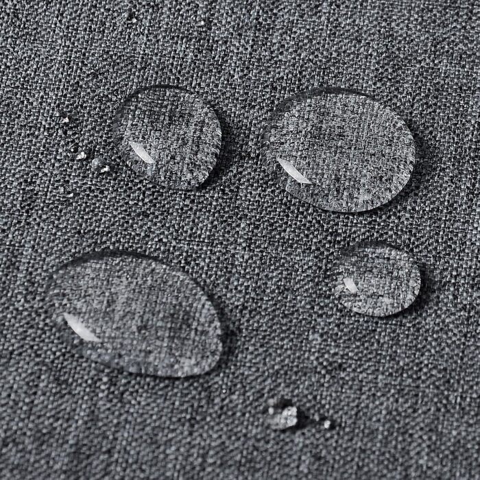 Скатертина WOLTU 130x260см скатертина льон льон вигляд лотос сірий миється брудовідштовхуюча легка у догляді колір та розмір на ви