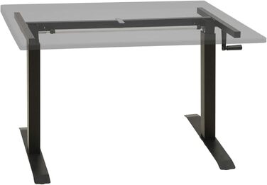 Каркас столу Tiyard, Ручне регулювання висоти, Каркас столу з ручним керуванням, Робочий стіл, Каркас столу, Каркас столу, Чорний