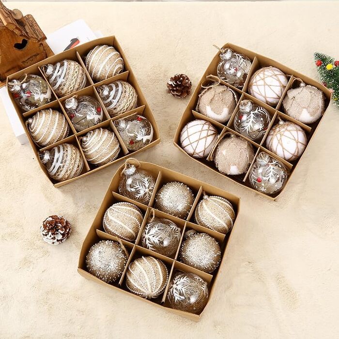 Набір з 9 елегантних різдвяних кульок FlYHIGH