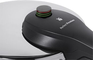 Індукційна каструля під тиском, каструля під тиском 6,5 л, високотехнологічна кераміка, 2 рівні приготування, поворотна ручка все