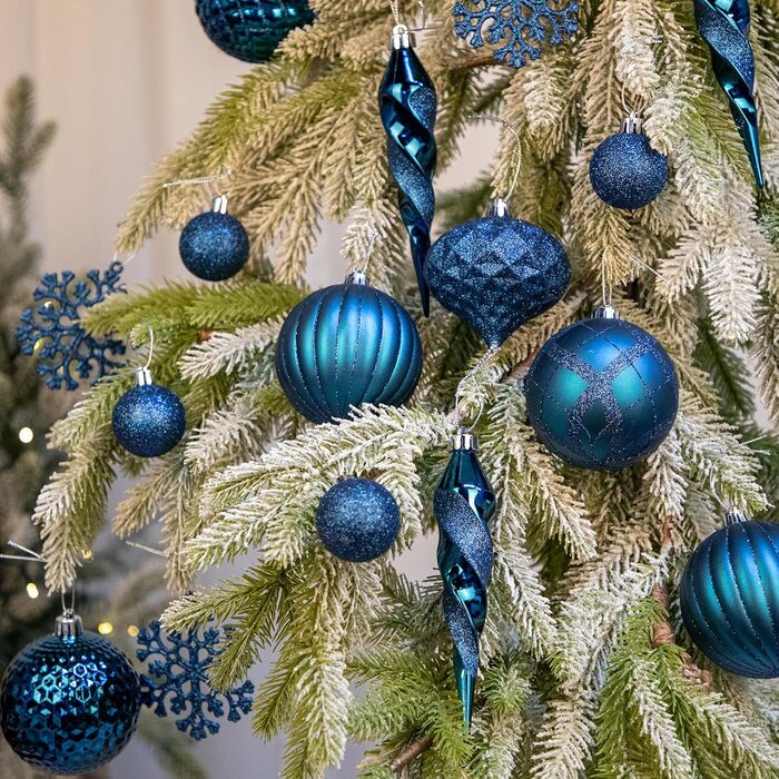 Різдвяних прикрас 50 шт сапфірово-синій Briful
