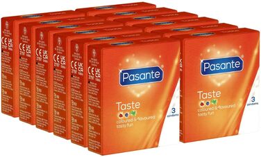 Презервативи з різнокольоровими ароматами - презервативи для орального сексу (чорниця, полуниця, м&39ята), 12 x 3 шт. и