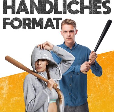 Дерев&39яна бейсбольна бита Oramics 18 дюймів (48 см) Міцна бейсбольна бита з масиву дерева з ремінцем на зап&39ястя та сумкою для перенесення Бита для тренувань, спорту та відпочинку на свіжому повітрі