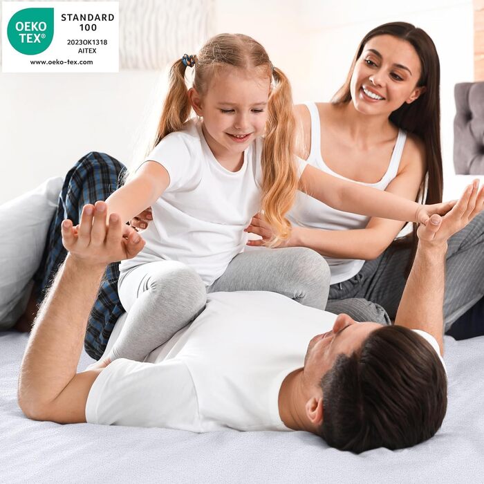 Наматрацник Utopia Bedding 90 x 200 x 30 см Водонепроникний, сертифікований Oeko-TEX Наматрацник дихаючий, Наматрацник, Універсаль