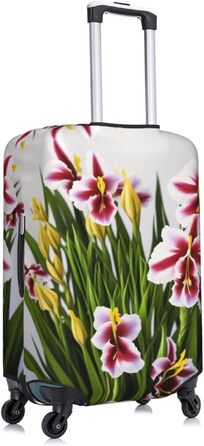 Чохол для валізи Gladiolus, міцний захист, підходить для багажу розміром 45,7 - 81,3 см, Чорний, Великий