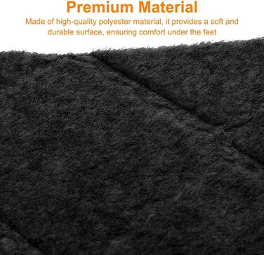 Самоклеючі килимки для сходів FARYODI, 15 шт. , 55x19 см, Килимки для сходів для дому з дерева, плитки та мармуру (чорні) 15 шт. - 55x19 см - чорні