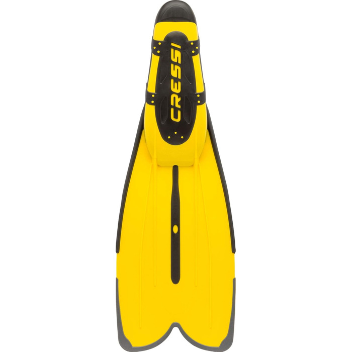 Набір для підводного плавання Cressi Big Eyes Evo Alpha Ultra Dry з трубкою та маскою для дайвінгу, водонепроникна маска для дайвінгу та Agua - унісекс преміум саморегульовані ласти для дайвінгу, жовті, 43/44