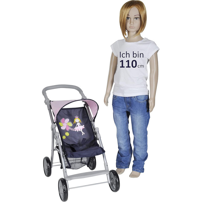 Коляска для ляльки Ліба - принцеса синя, 52 x 30 x 15 см, 16894 -