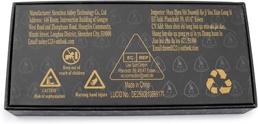 Кишеньковий ніж з дамаської сталі AUBEY з кліпсою, гострий дамаський ніж складний з лезом з дамаської сталі, фліпером, алюмінієвою