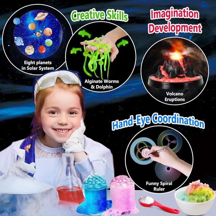 Набір для експериментів UNGLINGA 250+ Science Experiment Kits, для юних хіміків