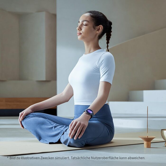 Розумний годинник Samsung Galaxy Watch8 з Galaxy AI, фітнес-годинник та фітнес-трекер, спортивний ремінець, велнес та коучинг сну, 40 мм, Bluetooth, графітовий, 3-річна гарантія виробника