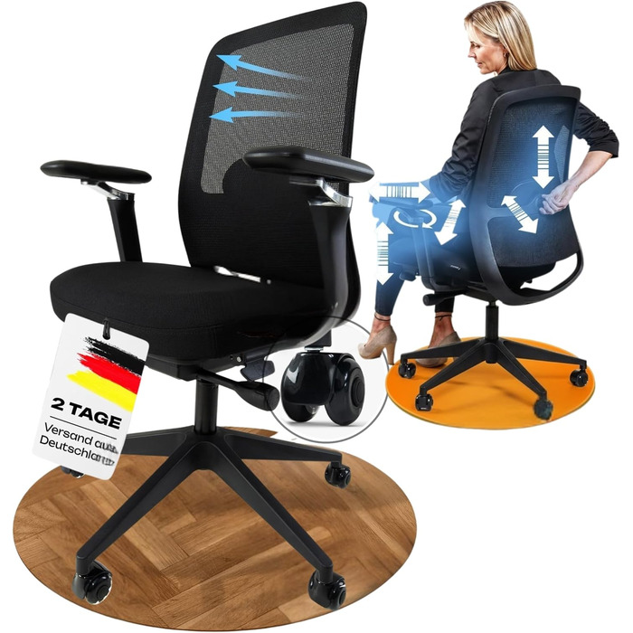 Ергономічне офісне крісло M4, 5D підлокітники